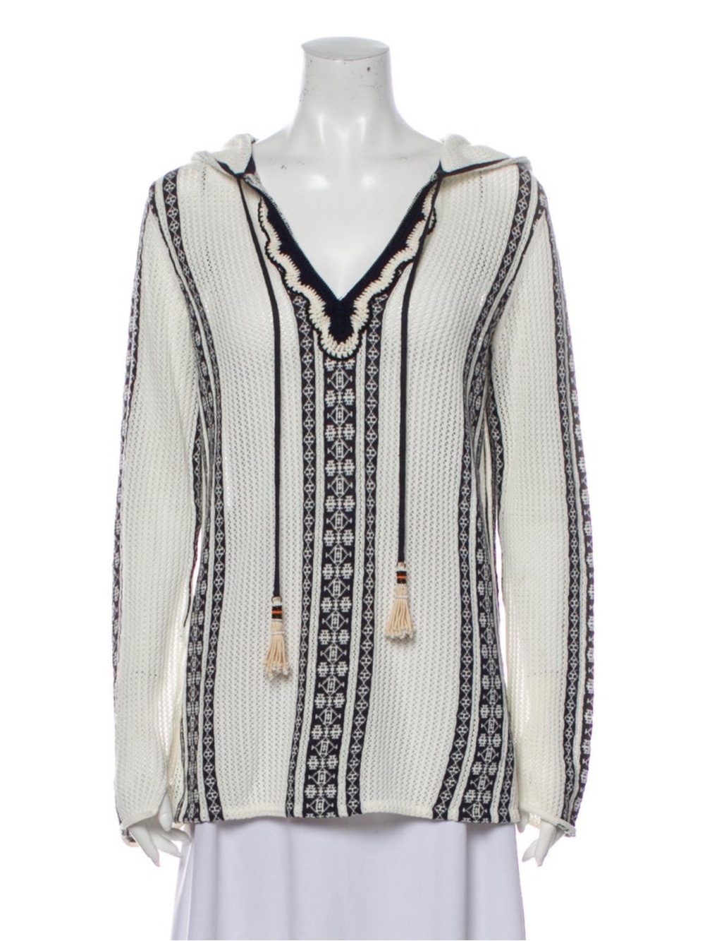 Tory Burch Striped V-neck sweater